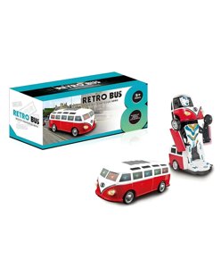 Retro Bus Transformer Car 2 In one Car and Robot