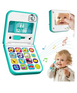 Flip Mobile Phone Toy For Kids Musical And educational  with 40+ Songs, Sounds, and Activities,
