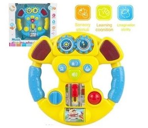 Steering Wheels For Kids Music and Car Driving Simulation early learning