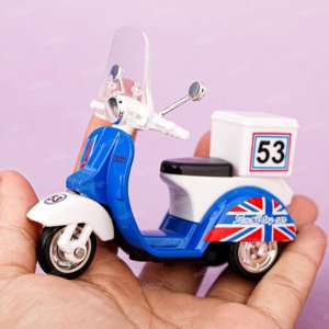 Moving Scooter Toy Birith Flag Small Toy Car 53